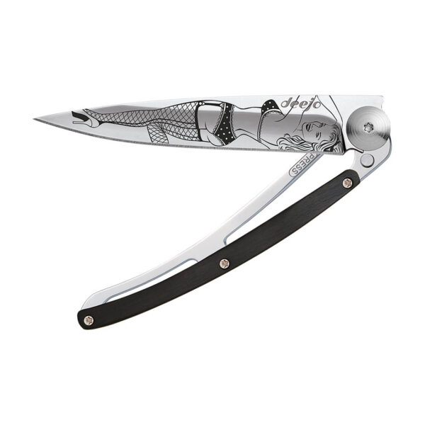 Zakmes DEEJO 37g Tattoo Pin-up Ebony wood