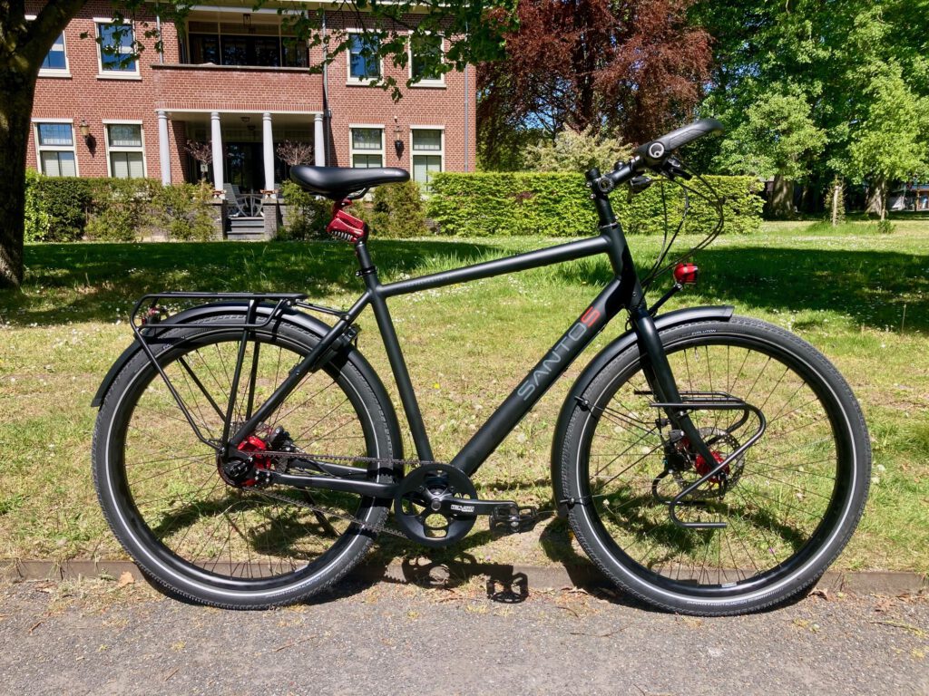 Santos Travelmaster 3+ charcoal met rode details